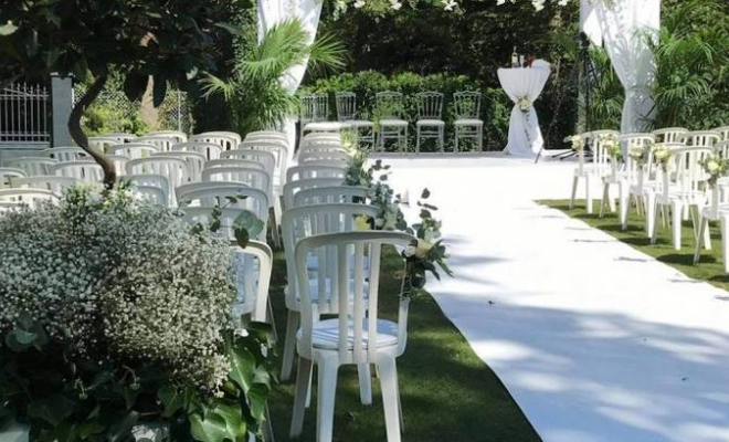 Location d'une grande salle de réception pour un mariage, Lyon, La Palmeraie de la Tour