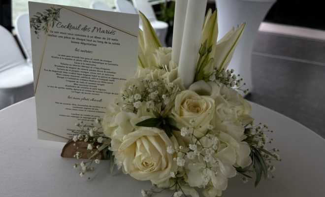 Décoration de mariage avec plantes et fleurs à Lyon 