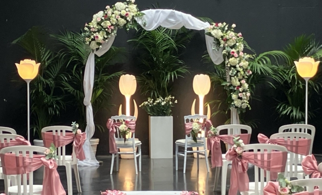 Composition florale pour mariage à Lyon