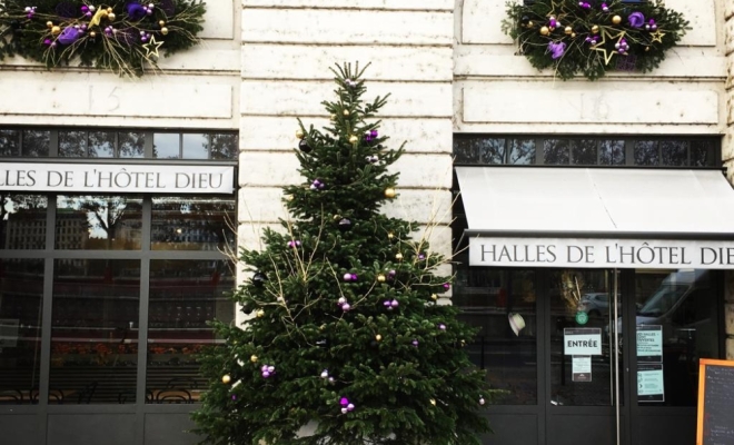 Décors de Noël à l'extérieur à Lyon