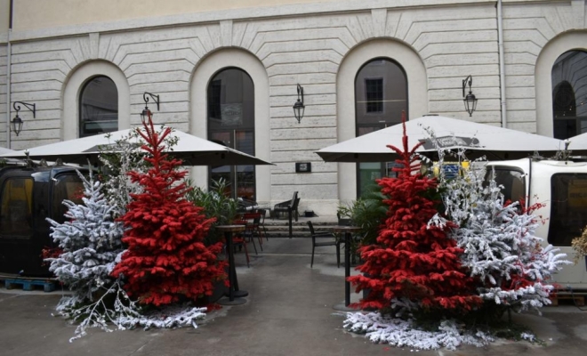 Décors de Noël à l'extérieur à Lyon